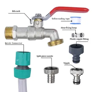 TMOK высококачественный 1/2 садовый настенный водяной нагрудник кран латунный кран