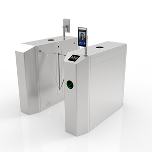 Système de contrôle d'accès de portail tourniquet à barrière à clapet pour piétons ODM/OEM avec reconnaissance faciale biométrique et lecteur de carte RFID - Product Image 1