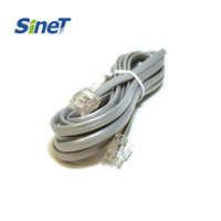 Cable de Conexión Telefónica Blindado UTP Cat3 a Precio Económico, 24-30AWG, Cobre CCA, 1 Año de Garantía, Estándar Rj45, Cubierta de PVC LSZH