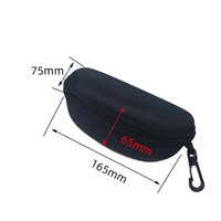 Étui de rangement pour lunettes de soleil de poche MEIJIN XS134 avec logo de marque personnalisé, noir, accessoires pour lunettes, ensemble de lunettes