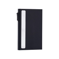 Fourniture directe d'usine RFID bloquant le porte-cartes en alliage d'aluminium Offre Spéciale transfrontalier étui pour cartes de crédit d'affaires avec logo laser