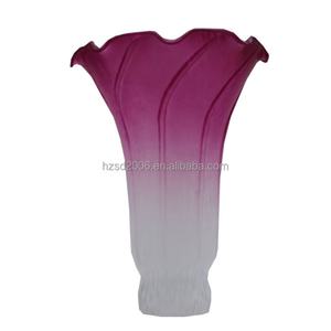 Lámpara de Techo con Pantalla de Vidrio Soplado a Mano, Color Durazno, Modelo Lovely Guy Pond Lily, Bombilla de Filamento, Fácil Instalación, para Hogar, Sala de Estar, Hotel, Villa - Product Image 4