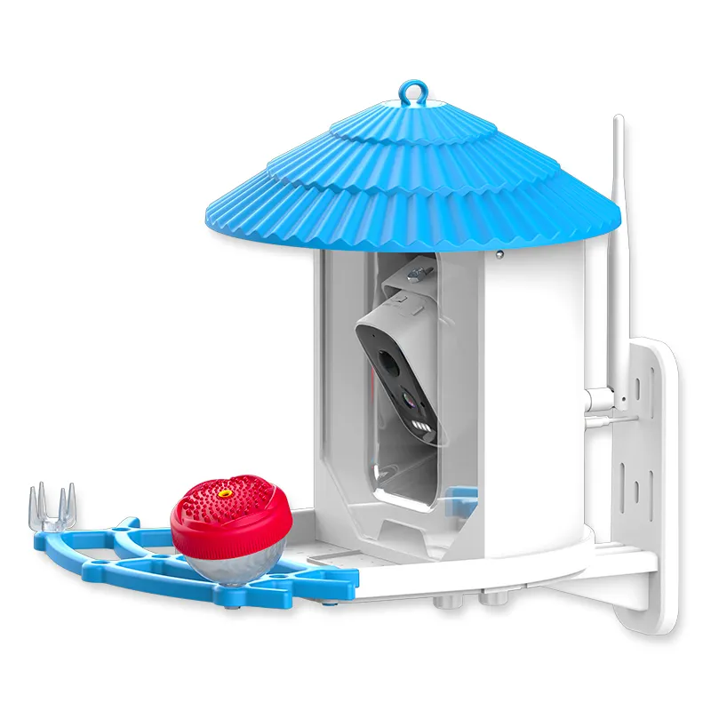 Miglior prezzo 4MP smart bird feeder rilevamento del movimento alimentazione con visione notturna