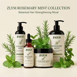 Wholesale Rosemary Mint Complete Hair Set <b>Shampoo</b> Conditioner Mask Scrub Oil Bulk ZLYM - Product Image 3