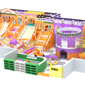 <span class=keywords><strong>Parque</strong></span> <span class=keywords><strong>de</strong></span> Atracciones Infantil Interior <span class=keywords><strong>de</strong></span> Grado Comercial con Trampolín Suave y Toboganes - Product Image 1