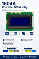 1604A 16x4 Intelligentes Interaktives LCD-Display-Modul mit Blauer LED-Hintergrundbeleuchtung, Betrieb bei 5V, mit SPLC780