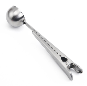 DFC0330 Coffee Scoop with Food Bag alligator Clip Set Multi Function Coffee <b>Measuring</b> <b>Spoon</b> Kit Coffee <b>Spoon</b> Tablespoon - Product Image 1