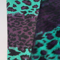 Jacquard rayé droit imprimé léopard trois couleurs vente chaude pour canapé-lit pour animaux de compagnie