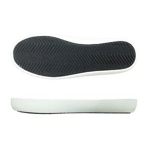 New Trend Casual Double Color Cold Adhesive Vulcanized Rubber Sole For Women Skateboard Shoes