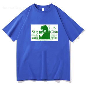 T-shirt Clairo Sling Album Art en jersey de coton, vêtements décontractés pour hommes - Product Image 1