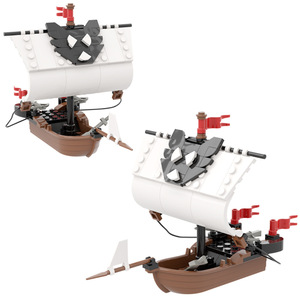 Set de Bloques de Construcción de Partículas Pequeñas MOC, Modelo de Escena de Muelle Flotante DIY, Juguete Creativo de Escritorio - Product Image 2