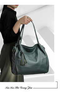 Womens Shoulder Satchel <b>Bags</b> Tote Purse Hobo Shoulder <b>Bag</b> Fashion Top Handle Pocketbook <b>Soft</b> Genuine <b>Leather</b> Handbag - Product Image 4