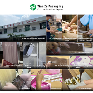 Boîte cadeau en bois MDF laqué brillant personnalisée, boîte d'emballage de luxe en laque piano pour chocolats et dattes, pour Ramadan et Eid Al-Adha - Product Image 2