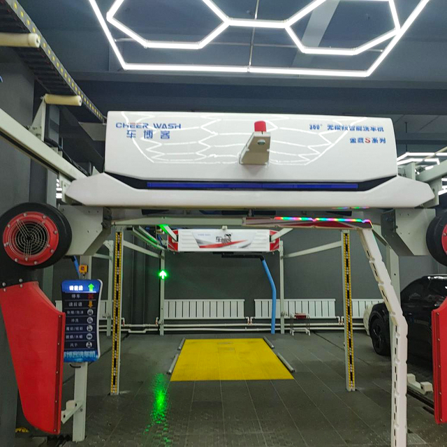Cheer Wash CL600 Commercial Electric Car Wash Machine Automatic Touchless Drive-Thru Car Wash+Care Stainless Steel 37KW
