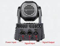 Lumière de tête mobile LED laser mini wash RGBW DMX512 7x10W pour scène, fête, salle, bar, DJ, discothèque