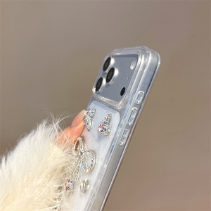 เคสโทรศัพท์มือถือลายมงกุฎโบว์กลิตเตอร์ประดับเพชรสำหรับ iPhone 17 16 15 14 Pro Max ลายดาวรัก 3 มิติ ผีเสื้อเรซิ่น DIY ฝาหลังใส - Product Image 6