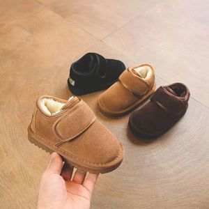 Botas de Nieve Antideslizantes para Niños, Suela Plana, Forro de Felpa, Botas de Invierno para Bebés de 1 a 6 Años, Botas de Nieve para Niños Pequeños - Product Image 1