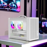 ZeroMaster P60 Portable Full Tower Mini ITX Case M-ATX PC USB 3.0 Type-C Interface Aluminum Tempered Glass Gaming Computer