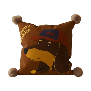 Housse de coussin décorative pour canapé motif <span class=keywords><strong>chien</strong></span> lentille 067-029 pour salon, sans rembourrage - Housse de coussin mignonne de dessin animé pour chambre à coucher - Product Image 5