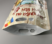 Pochette à bec verseur personnalisée avec poignée, sac d'emballage liquide autoportant avec robinet pour vin, cocktails et boissons