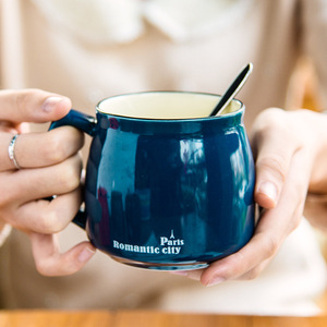 Solid Color Glazed <b>Ceramic</b> Mug With Engraving Coffee Tea <b>Cup</b> Advertising Mug Manufacturer Wholesale - Product Image 2