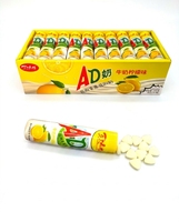 Assortiment AD Melk Harde Snoepjes Fruitig Aardbei Citroen voor Verschillende Smaken Draagbare Enkelvoudige Verpakking Gekochte Melkachtige Snoepjes Groothandel Verkoop