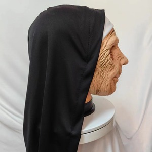 Máscara de Monja, Emulsión de Mujer Mayor, Divertido Disfraz de Halloween, Accesorio de Cosplay - Product Image 2