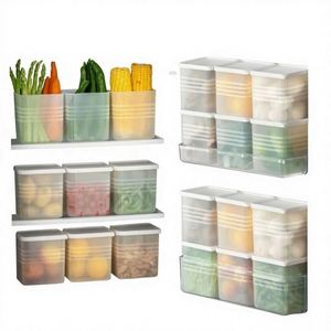 Homazee 6 Contenedores Apilables de Plástico, Organizador Multiusos para Cocina, Refrigerador, Verduras, Frutas, Ahorro de Espacio - Product Image 3
