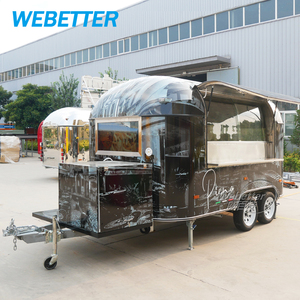 WEBETTER DOT&NSF Barra Móvil para Exteriores, Mini Remolque <span class=keywords><strong>de</strong></span> Comida Completamente Equipado para Helados, Café y Otros Alimentos - Product Image 4