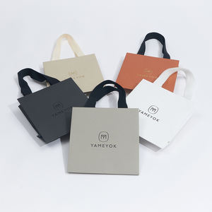 Boyang – sac en papier pliable avec poignée, Design personnalisé, petit emballage de bijoux - Product Image 3