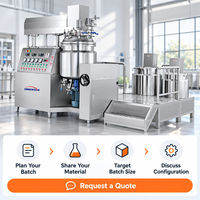 Mélangeur émulsifiant sous vide Imberson 50L pour la production de crèmes et de lotions cosmétiques, homogénéisateur sanitaire à cisaillement élevé