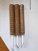 Grands piquets de soutien pour plantes grimpantes et perches en mousse de coco pour plantes en pot, en bois et fibre de coco, pour jardins