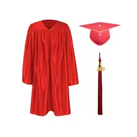 Appealing graduation caps and gowns in red For Comfort And Identity 