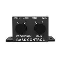 Control de volumen de coche Universal, perilla de Control de bajo nivel, botón de interruptor Subwoof RAC