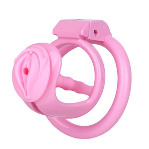 Jaula de Castidad de Plástico ANOSX con Catéter, Color Negro y Rosa, Jaula de Castidad para Parejas Gay, Dispositivo de Castidad, Juguetes Sexuales Fetichistas para Adultos - Product Image 3