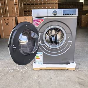 Venta Directa de Fábrica, Lavadora de <span class=keywords><strong>Carga</strong></span> <span class=keywords><strong>Frontal</strong></span> de 15 kg a Precio Económico, Inversor BLDC con Lavado Rápido/Lavado a Vapor/Limpieza del Tambor, Clase Energética A+++ de la UE - Product Image 1
