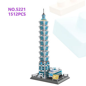 Wange 5221, Bloques de Construcción del Edificio Taipei 101, Modelo de Atracciones de China, Juego de Bloques de Plástico Educativos para Niños - Product Image 1