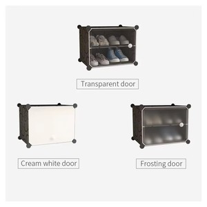 Prateleira de Sapatos Moderna <span class=keywords><strong>DIY</strong></span> Multi-Camadas com Caixa Transparente de PP Armário de Armazenamento à Prova de Poeira para Sala de Estar Casa Dormitório - Product Image 3