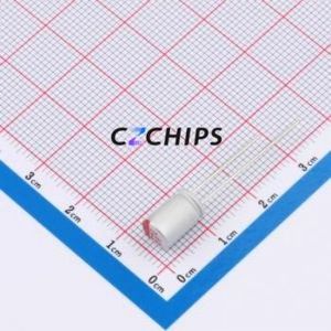 Condensateur solide RYHF6.3V820UF6*9, composant traversant (THT), D6.3xL9mm 820uF 6.3V - Product Image 1