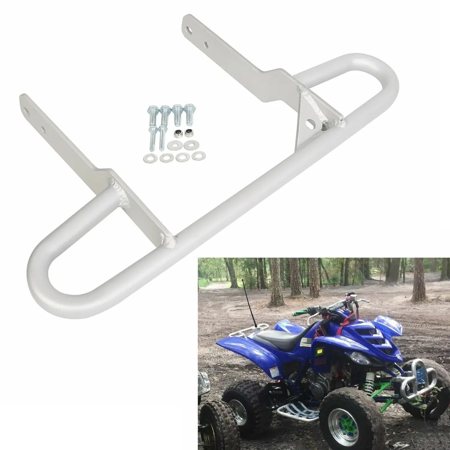 Chrome Rear Grab Bar – Yamaha Raptor 660, All Years, Direct Bolt-On