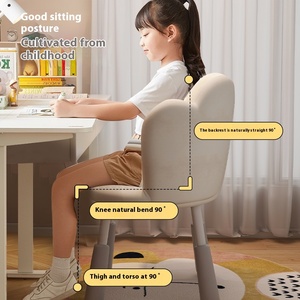 <span class=keywords><strong>Silla</strong></span> de <span class=keywords><strong>Escritorio</strong></span> Ajustable para Niñas, <span class=keywords><strong>Silla</strong></span> de Estudio Cómoda para Estudiantes de Primaria y Secundaria - Product Image 3