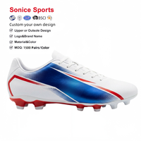 Chaussures de football américain à semelles personnalisées, Chaussures de football américain de l'usine de Quanzhou, Commande en gros de chaussures de football américain