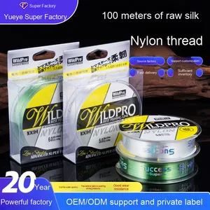 Nanjo cường độ cao trong suốt 100m dây câu biển cực chính/phụ dòng nổi cao su lụa Nylon cho sông/suối câu cá - Product Image 6