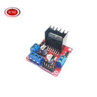 L298N Module de pilotage de moteur à double pont en H 46V 3A DC Stepper Motor Controller Board PWM Control Heat Sink for Arduino Smart Cars