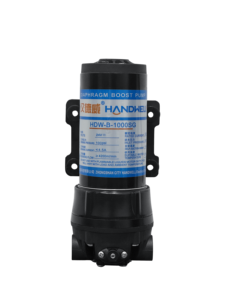 Pompa Booster RO Handwei 24VDC 1200GPD (Pompa a Diaframma con Motore DC) ad Alta Pressione per Depuratori d'Acqua, Distributori Automatici, Macchine da Caffè e Bevande - Product Image 2