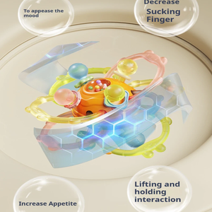 Customized Sensory Teething Toys Silicone Teether Ring Early Educational Baby Toy Balls for Newborn Infants - Product Image 4