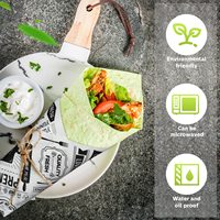 Feuilles de cuisson en papier PE enduites sur mesure, résistantes à la graisse, recyclables, pour emballage alimentaire de burgers, à couverture simple face, prix usine