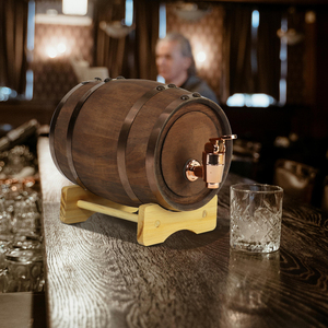 Thùng thông với giá đỡ gỗ, bung & Spigot-Thùng rượu Whisky nhỏ cho nhà chưng cất rượu - Product Image 5
