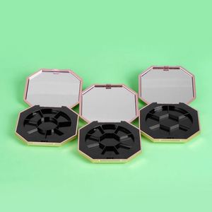 Estuche Octagonal Personalizado y Reciclable para Sombra de Ojos con Acabado Grabado, Tanque Interno Extraíble para Base de Maquillaje en Polvo, ABS+AS <span class=keywords><strong>Aluminio</strong></span> - Product Image 5