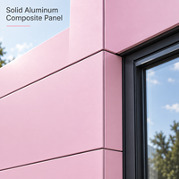 Panneau composite en aluminium métallique revêtu de FEVE de 3 mm et 4 mm pour enseignes publicitaires